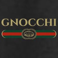Gnocchi In Fun Logo Style 7 Panel Mesh Trucker Snapback Hat