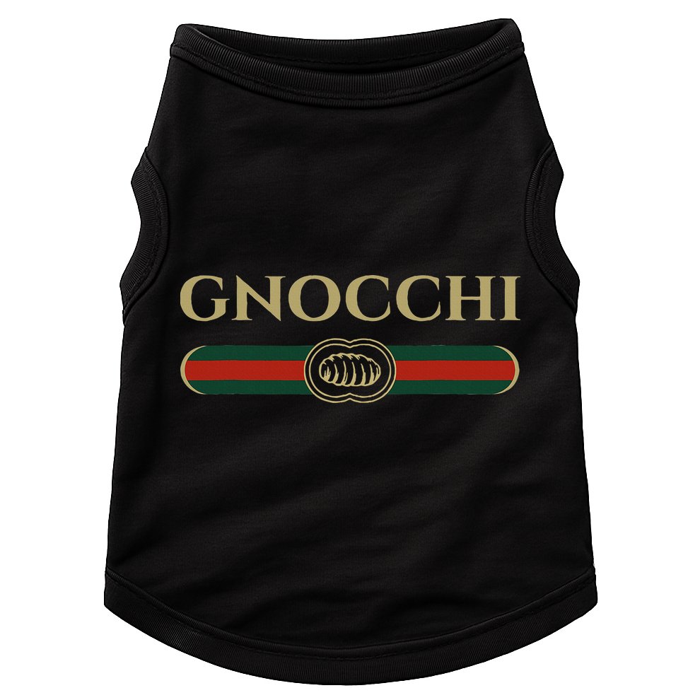 Gnocchi In Fun Logo Style Doggie Tank