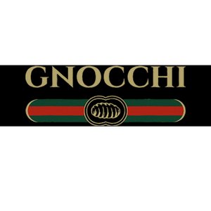 Gnocchi In Fun Logo Style Bumper Sticker