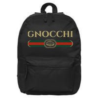 Gnocchi In Fun Logo Style 16 in Basic Backpack
