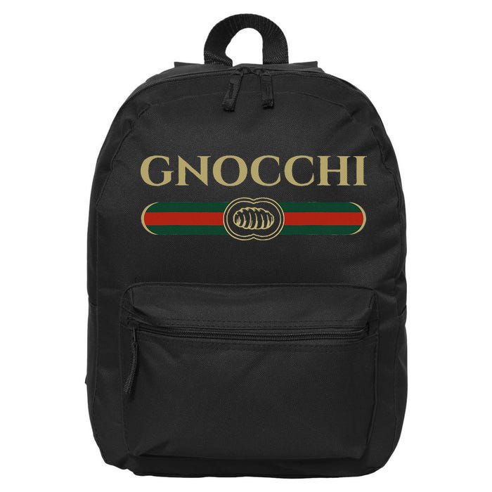 Gnocchi In Fun Logo Style 16 in Basic Backpack