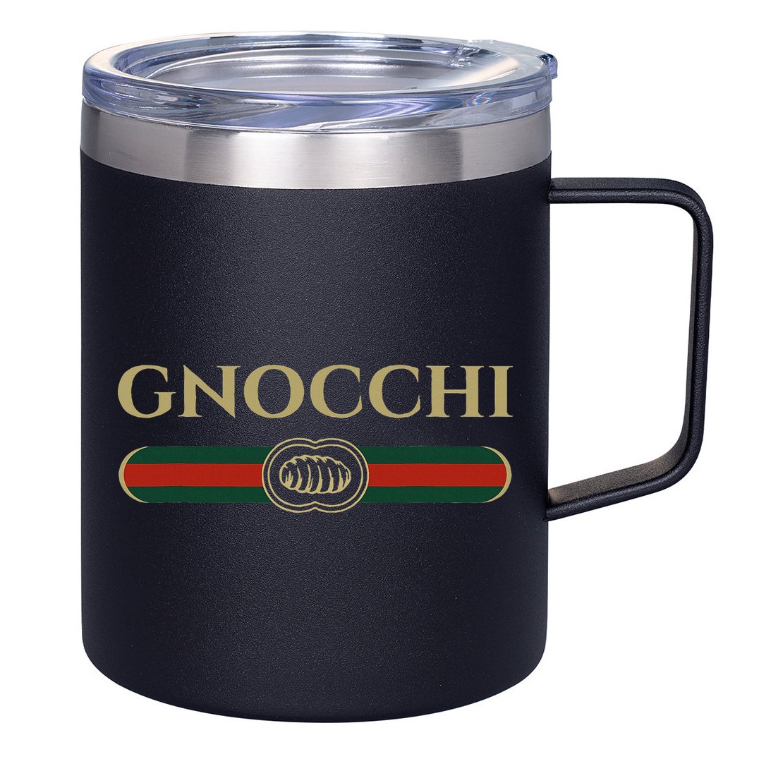 Gnocchi In Fun Logo Style 12oz Stainless Steel Coffee Mug