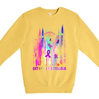 Get In Fibromyalgia Awareness Gift Gift Premium Crewneck Sweatshirt