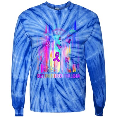 Get In Fibromyalgia Awareness Gift Gift Tie-Dye Long Sleeve Shirt