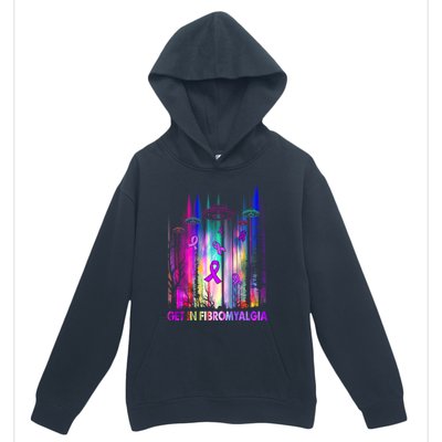 Get In Fibromyalgia Awareness Gift Gift Urban Pullover Hoodie