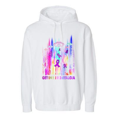 Get In Fibromyalgia Awareness Gift Gift Garment-Dyed Fleece Hoodie