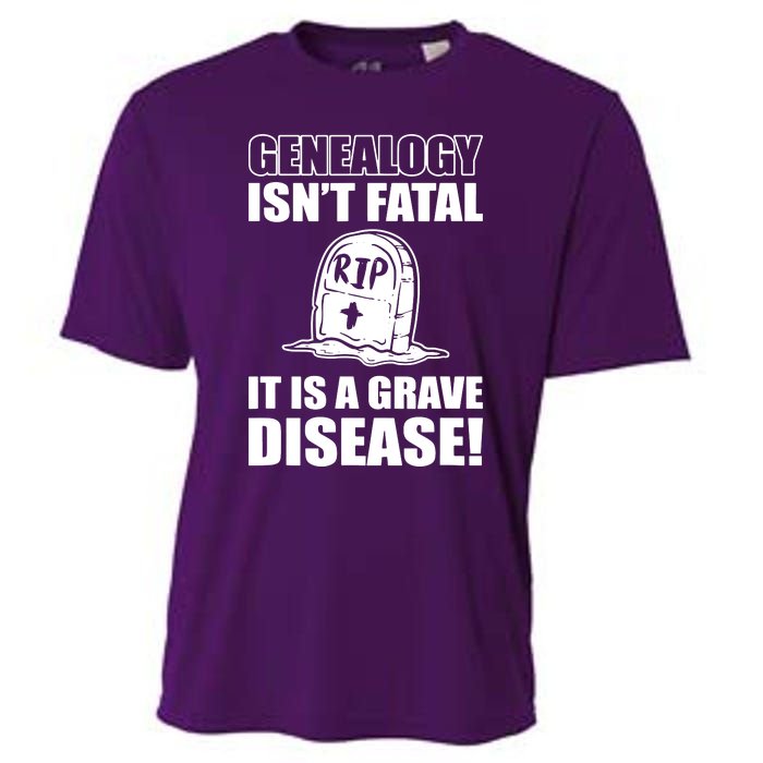 Genealogy IsnT Fatal ItS A Grave Disease Cooling Performance Crew T-Shirt