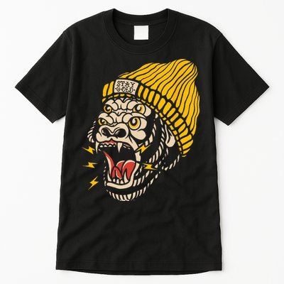 Gorilla Inked Flash Old School Ink Addict Traditional Tattoo Tall T-Shirt