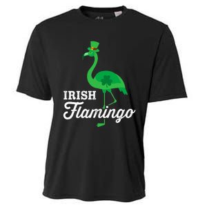 Green irish flamingo for funny St Patricks day Cooling Performance Crew T-Shirt