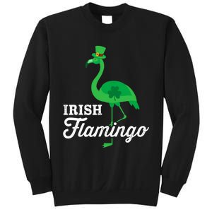 Green irish flamingo for funny St Patricks day Sweatshirt