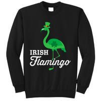 Green irish flamingo for funny St Patricks day Sweatshirt