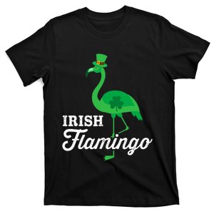 Green irish flamingo for funny St Patricks day T-Shirt