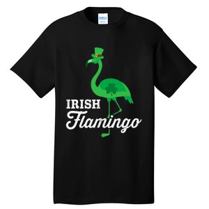 Green irish flamingo for funny St Patricks day Tall T-Shirt