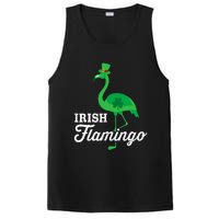 Green irish flamingo for funny St Patricks day PosiCharge Competitor Tank