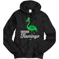 Green irish flamingo for funny St Patricks day Tie Dye Hoodie