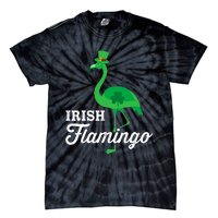 Green irish flamingo for funny St Patricks day Tie-Dye T-Shirt