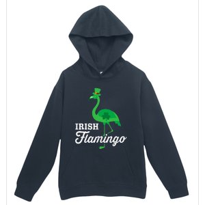 Green irish flamingo for funny St Patricks day Urban Pullover Hoodie