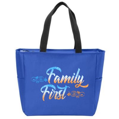 Gift Idea For Family Family First Meaningful Gift Zip Tote Bag