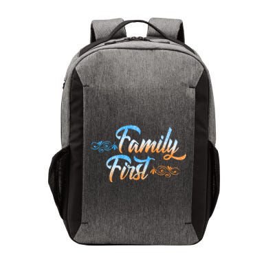 Gift Idea For Family Family First Meaningful Gift Vector Backpack