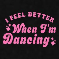 Groovy I Feel Better When IM Dancing Ballet Dancer Girl Ladies PosiCharge Tri-Blend Wicking Tank