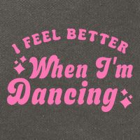 Groovy I Feel Better When IM Dancing Ballet Dancer Girl Cotton Canvas Backpack