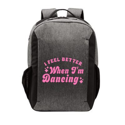 Groovy I Feel Better When IM Dancing Ballet Dancer Girl Vector Backpack