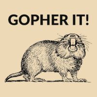 Gopher It Funny Gopher Pun Drawstring Bag