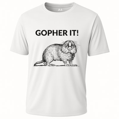 Gopher It Funny Gopher Pun Cooling Performance Crew T-Shirt