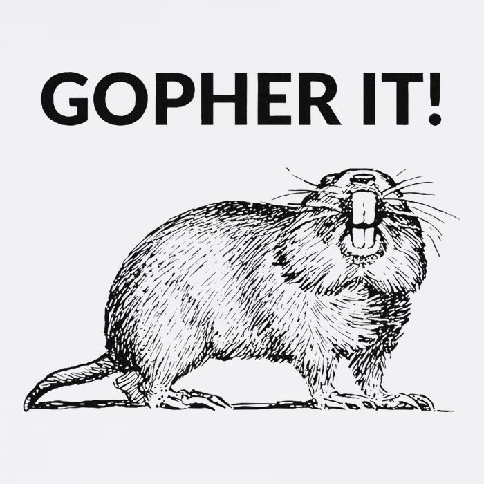 Gopher It Funny Gopher Pun Premium T-Shirt