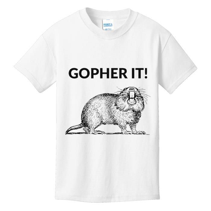 Gopher It Funny Gopher Pun Kids T-Shirt