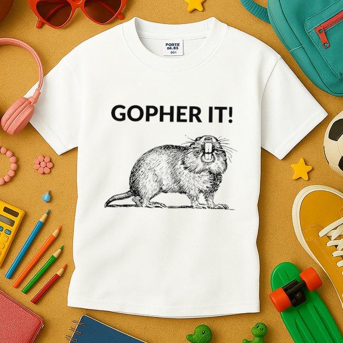 Gopher It Funny Gopher Pun Kids T-Shirt