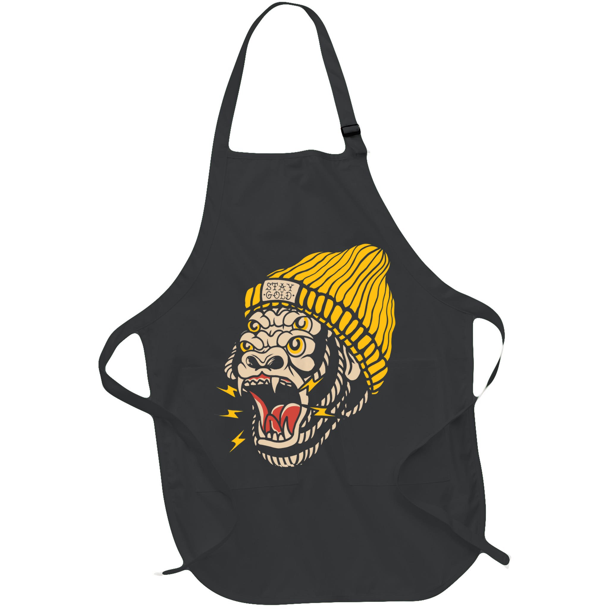 Gorilla Inked Flash Old School Ink Addict Traditional Tattoo Apron