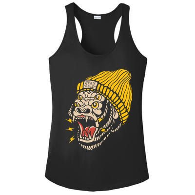 Gorilla Inked Flash Old School Ink Addict Traditional Tattoo Ladies PosiCharge Competitor Racerback Tank