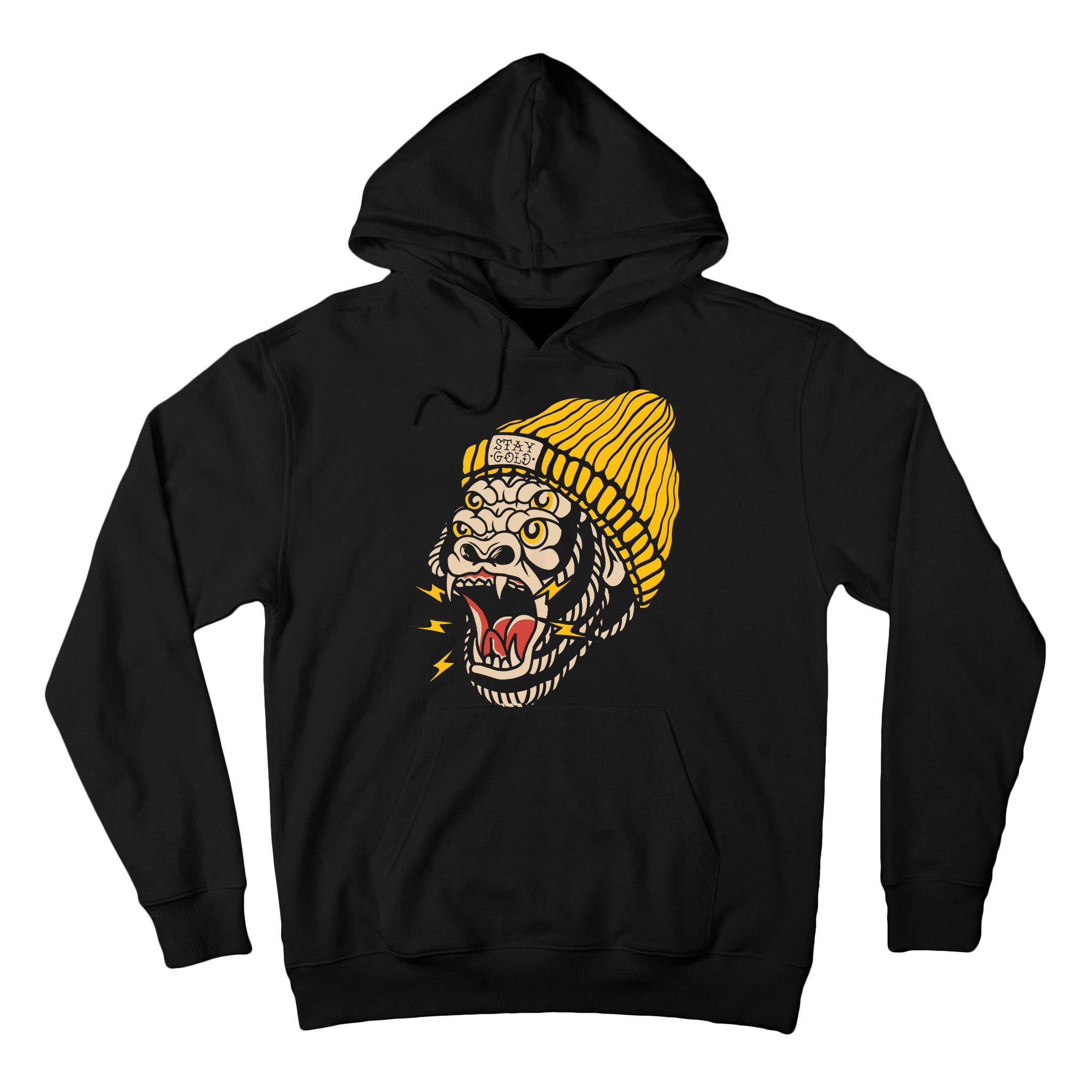 Gorilla Inked Flash Old School Ink Addict Traditional Tattoo Tall Hoodie