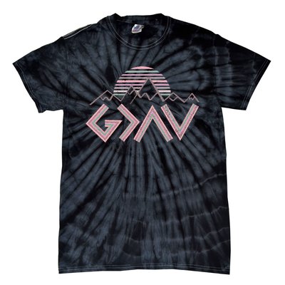 God Is Faithful More Than Highs And Lows Tie-Dye T-Shirt