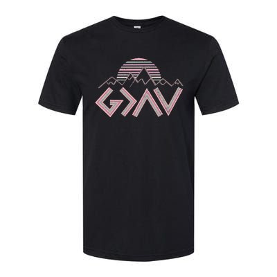 God Is Faithful More Than Highs And Lows Softstyle CVC T-Shirt