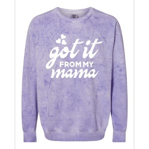 Got It From My Mama Mothers Day Funny Gift Funny Cute Gift Colorblast Crewneck Sweatshirt