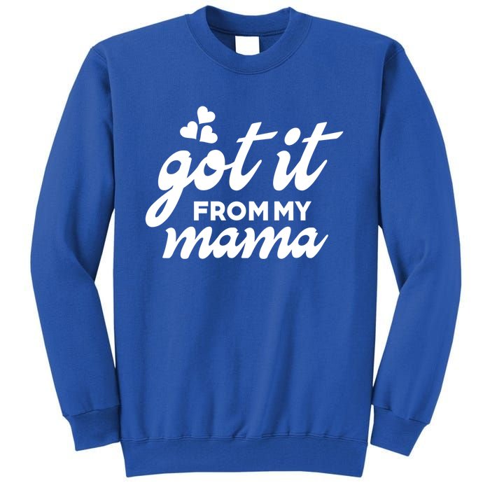 Got It From My Mama Mothers Day Funny Gift Funny Cute Gift Tall Sweatshirt