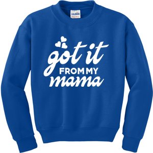 Got It From My Mama Mothers Day Funny Gift Funny Cute Gift Kids Sweatshirt