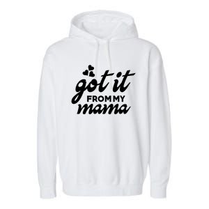 Got It From My Mama Mothers Day Funny Gift Funny Cute Gift Garment-Dyed Fleece Hoodie