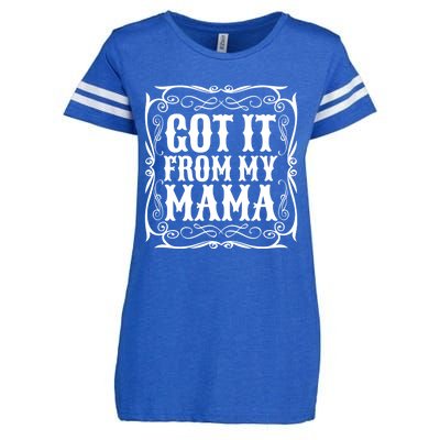 Got It From My Mama Casual Graphic Gift Enza Ladies Jersey Football T-Shirt