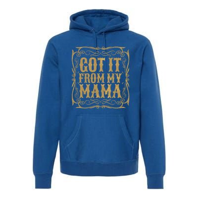 Got It From My Mama Casual Graphic Funny Gift Premium Hoodie