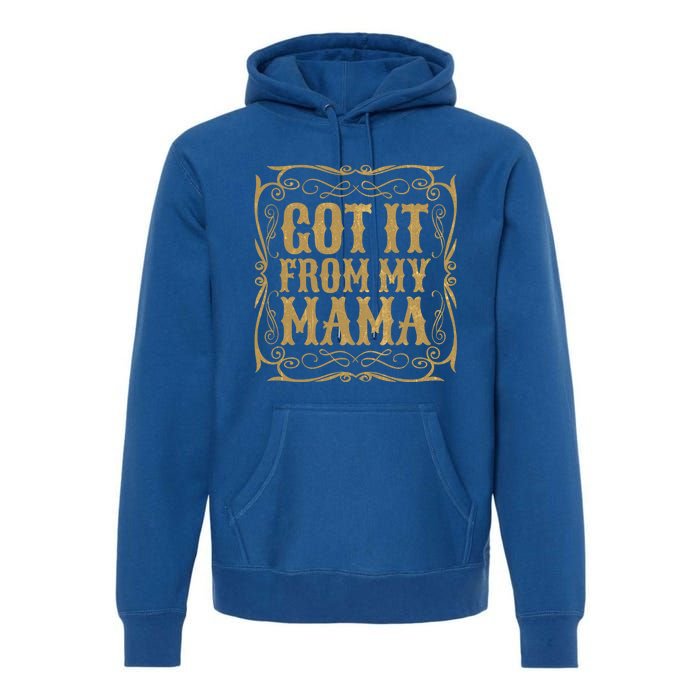 Got It From My Mama Casual Graphic Funny Gift Premium Hoodie