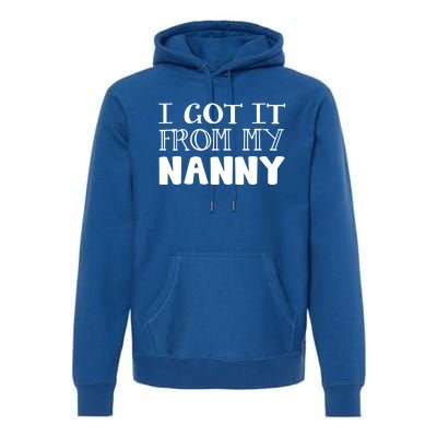 Got It From My Nanny Family Outfit Mom Family Matching Mommy Gift Premium Hoodie