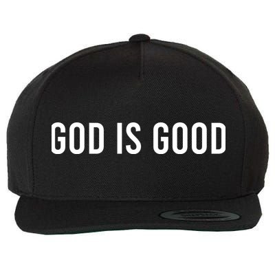 God Is Good Wool Snapback Cap