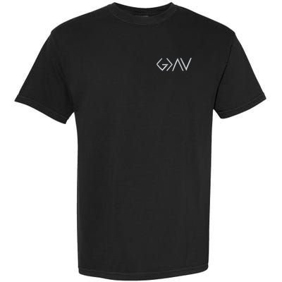 God Is Greater Than The Highs And Lows Embroidered Embroidered Garment-Dyed Heavyweight T-Shirt