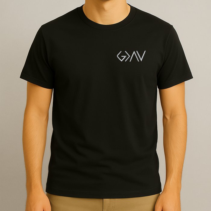 God Is Greater Than The Highs And Lows Embroidered Embroidered T-Shirt