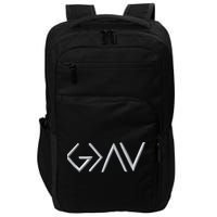 God Is Greater Than The Highs And Lows Embroidered Embroidered Impact Tech Backpack