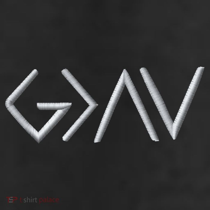 God Is Greater Than The Highs And Lows Embroidered Embroidered Beanie