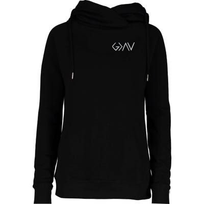 God Is Greater Than The Highs And Lows Embroidered Embroidered Womens Funnel Neck Pullover Hood